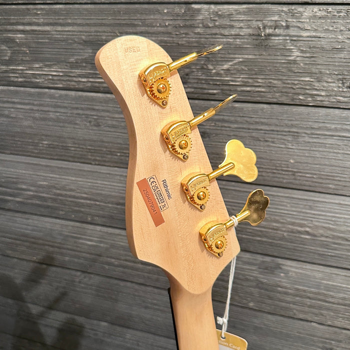 Cort Jeff Berlin Rithimic 4 String Electric Bass Guitar - Natural