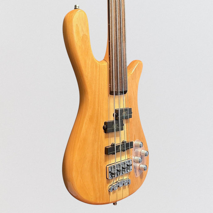 Warwick RockBass Streamer NT 4-string Fretless Electric Bass Guitar - Natural
