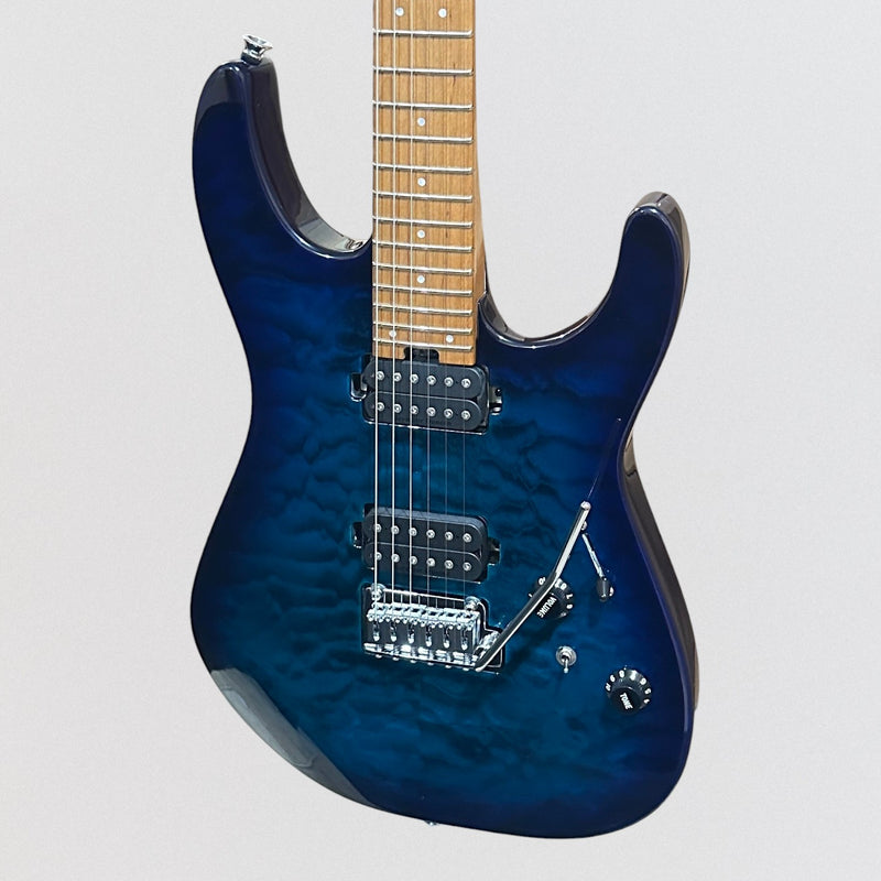 Charvel Pro-Mod Plus Dinky DK24 HH 2PT E QM Electric Guitar 2024 - Chlorine Burst