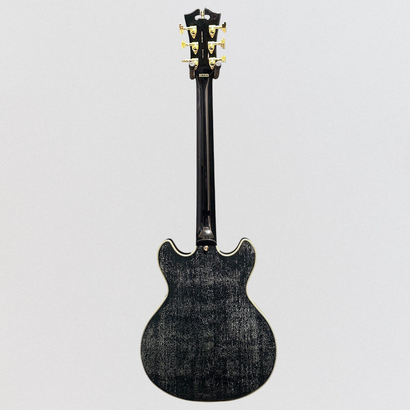 D'Angelico Excel Mini DC Semi Hollow body Electric Guitar - Black Dog