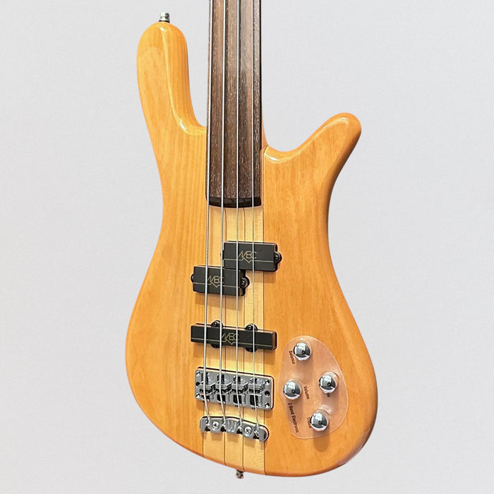 Warwick RockBass Streamer NT 4-string Fretless Electric Bass Guitar - Natural