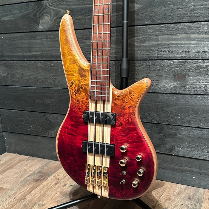 Jackson Pro Spectra IV 4 String Electric Bass Guitar - Firestorm Fade