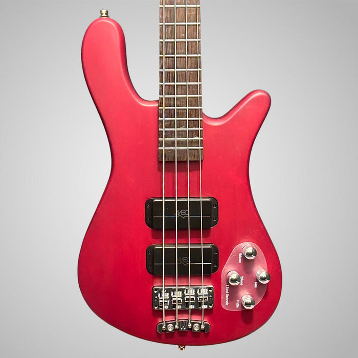 Warwick RockBass Streamer Standard 4-String Electric Bass Guitar - Burgundy Red