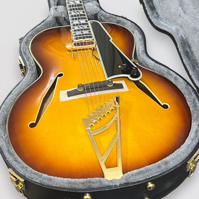 D'Angelico Excel Style B Hollow-body Archtop Electric Guitar - Dark Iced Tea Burst