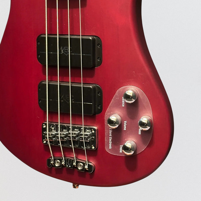 Warwick RockBass Streamer Standard 4-String Electric Bass Guitar - Burgundy Red