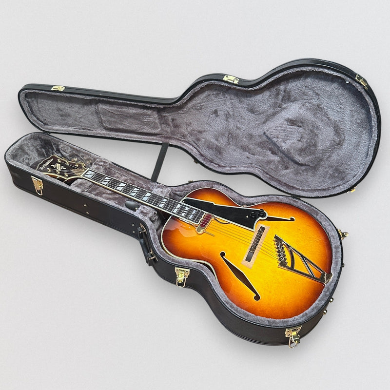 D'Angelico Excel Style B Hollow-body Archtop Electric Guitar - Dark Iced Tea Burst