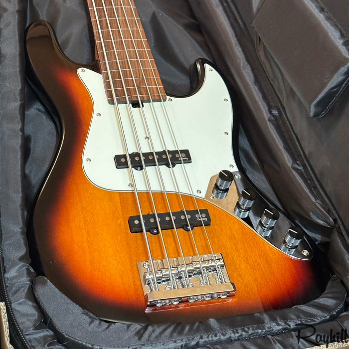 Sadowsky 2023 SMX MetroExpress JJ 5-String Fretless Sunburst Electric Bass Guitar Morado B-stock