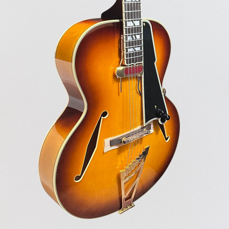 D'Angelico Excel Style B Hollow-body Archtop Electric Guitar - Dark Iced Tea Burst