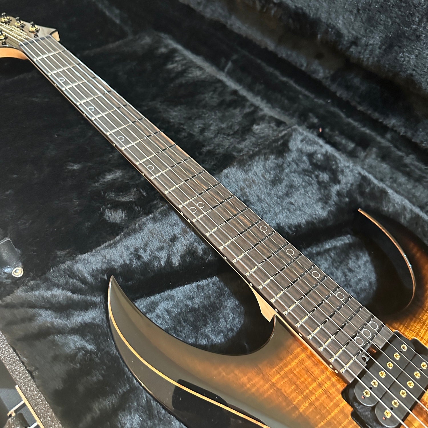 Schecter USA Custom Shop Sunset Extreme Exotic 6 Flamed Koa