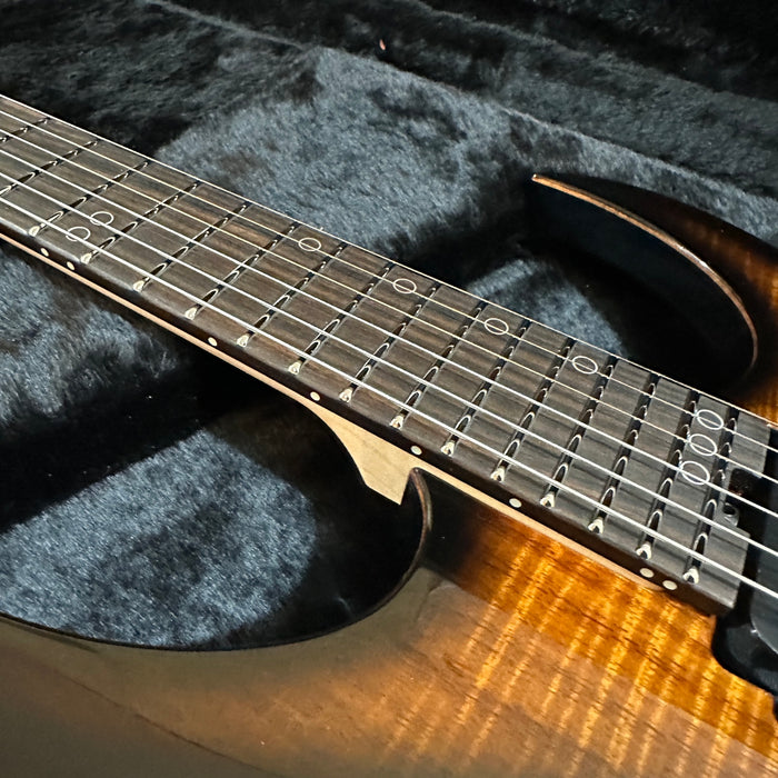 Schecter USA Custom Shop Sunset Extreme Exotic 6 Flamed Koa Electric Guitar - Tabacco Sunburst