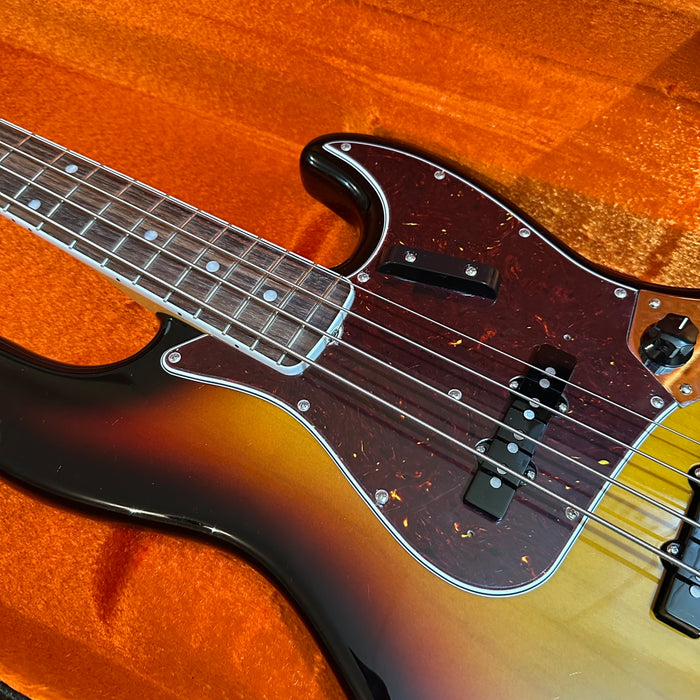 Fender American Vintage II 1966 Jazz Bass USA 4 String Electric Bass Guitar - Sunburst