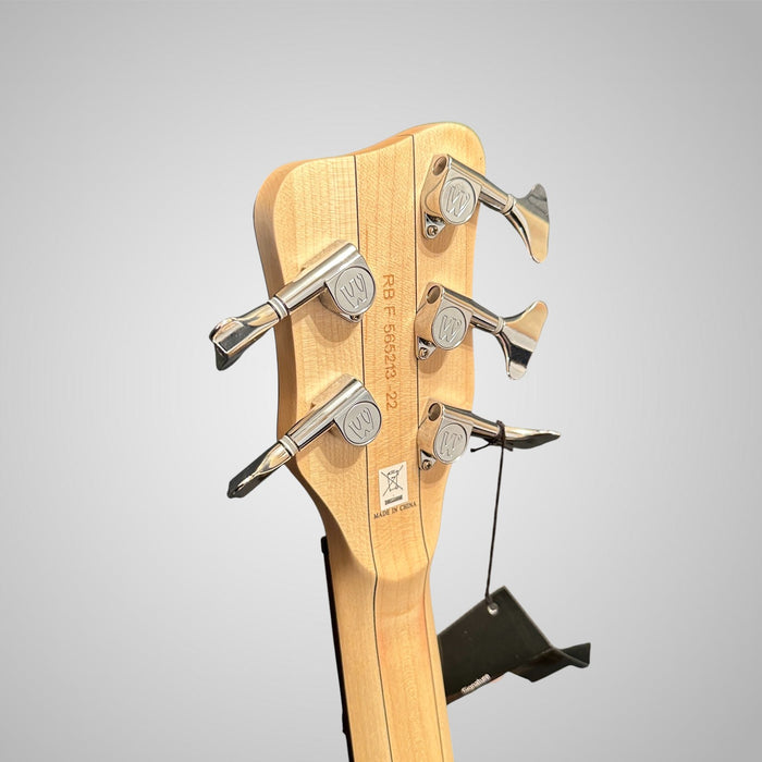 Warwick RockBass Corvette Basic 5 String Black Electric Bass Guitar - Honey Violin