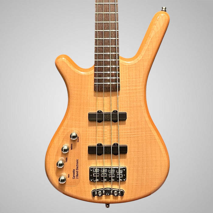 Warwick RockBass Corvette Premium 4-String Left Handed Electric Bass Guitar - Natural