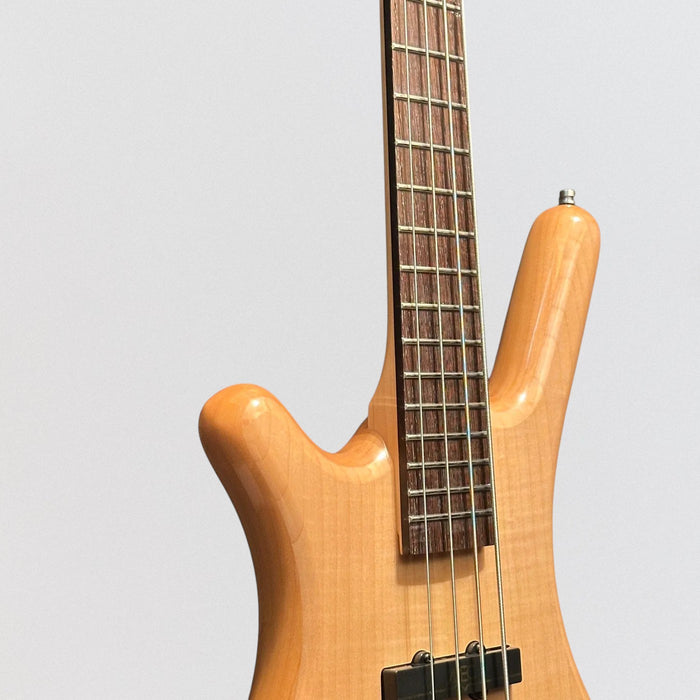 Warwick RockBass Corvette Premium 4-String Left Handed Electric Bass Guitar - Natural