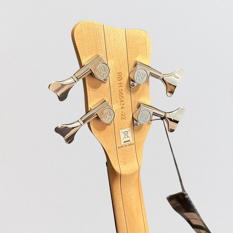 Warwick RockBass Corvette Premium 4-String Left Handed Electric Bass Guitar - Natural