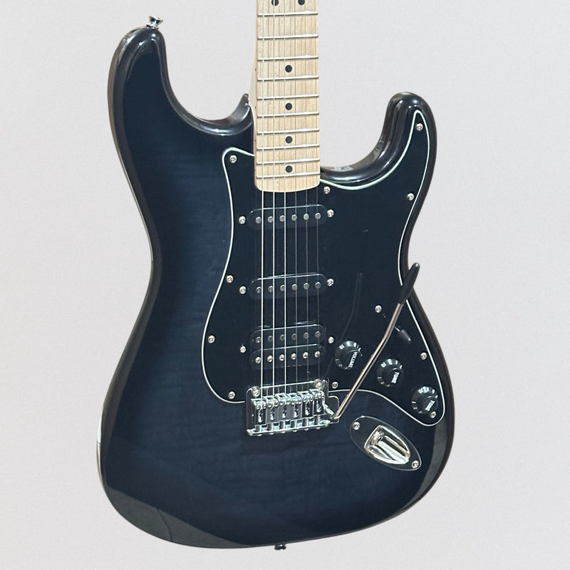 Fender Squier Affinity Series Stratocaster FMT HSS Electric Guitar - Black Burst