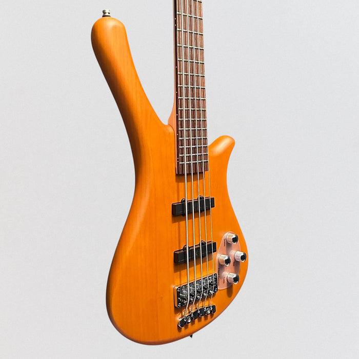 Warwick Rockbass Fortress 5-String Electric Bass Guitar - Honey Violin