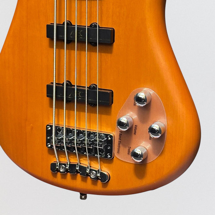 Warwick Rockbass Fortress 5-String Electric Bass Guitar - Honey Violin