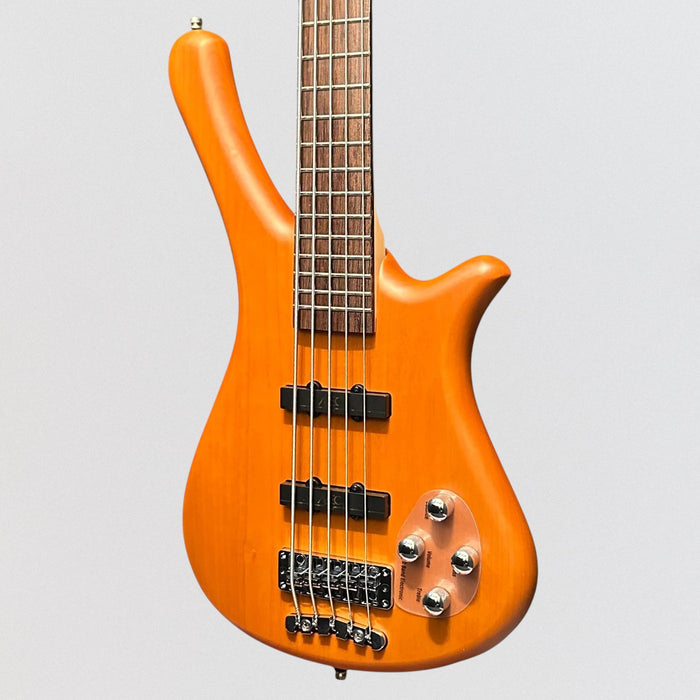 Warwick Rockbass Fortress 5-String Electric Bass Guitar - Honey Violin