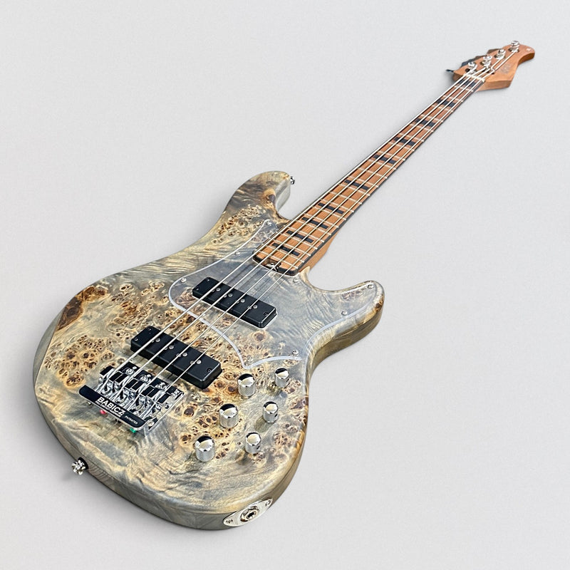 Cort GB-Modern 4 String Electric Bass Guitar - Open Pore Charcoal Gray
