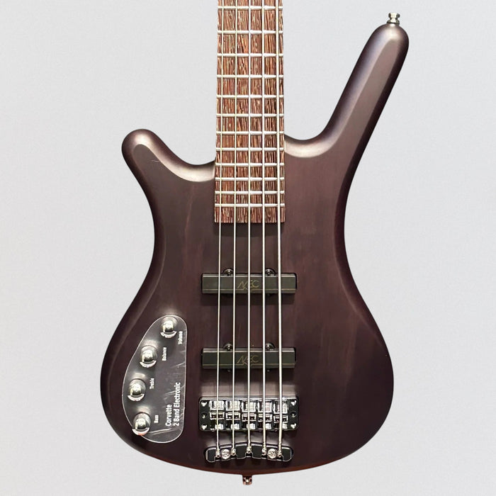 Warwick RockBass Corvette Basic 5 String Left Handed Electric Bass Guitar - Nirvana Black