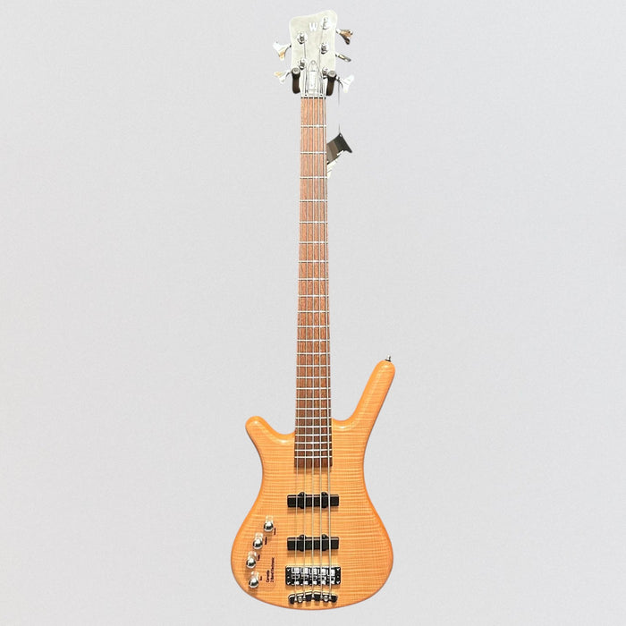 Warwick RockBass Corvette Premium 5 String Left Handed Electric Bass Guitar - Natural