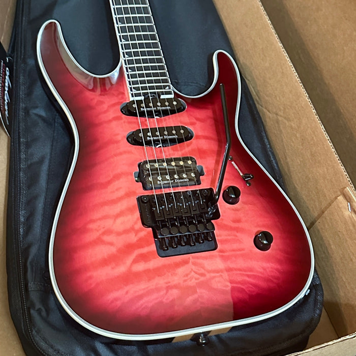 Jackson Pro Plus Series Soloist SLA3Q Electric Guitar - Fuschia Burst