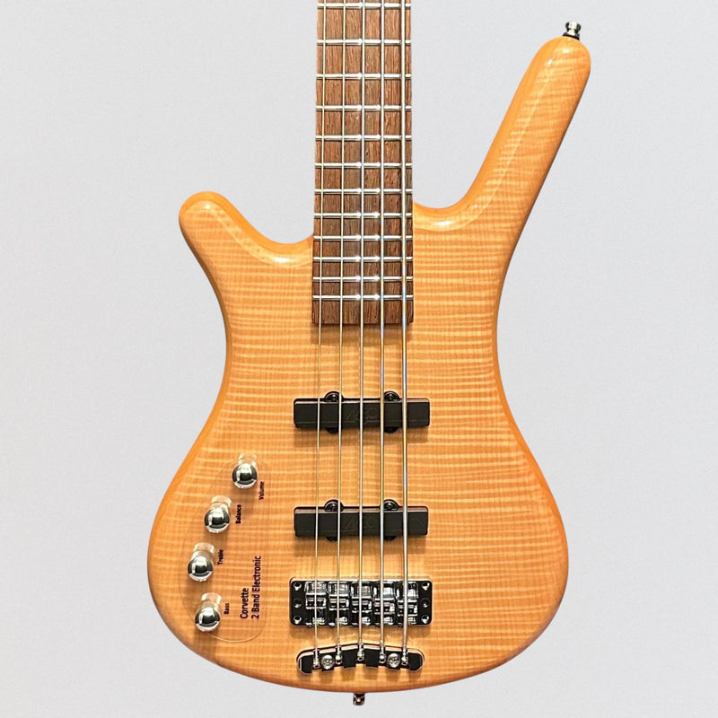 Warwick RockBass Corvette Premium 5 String Left Handed Electric Bass Guitar - Natural