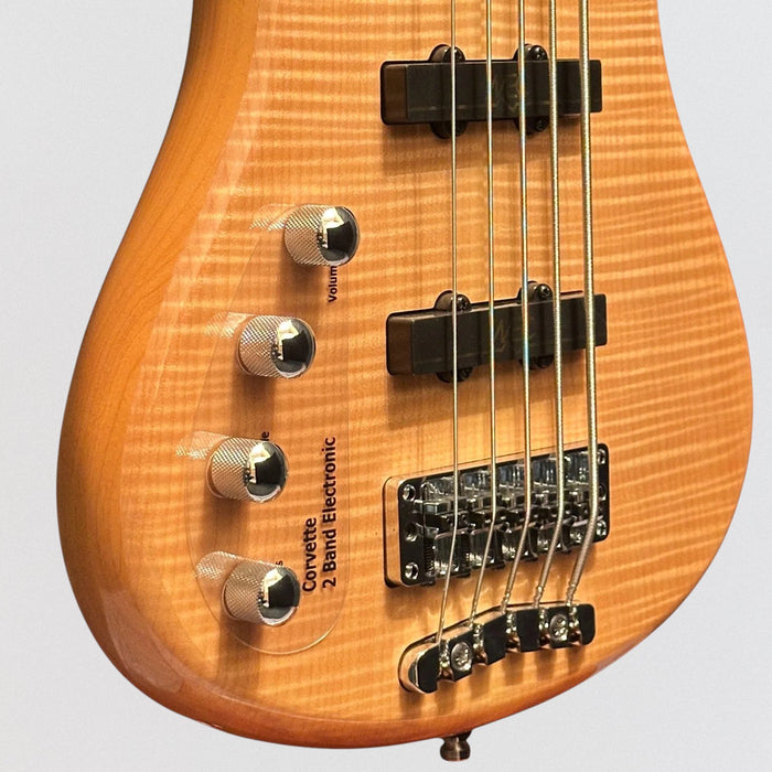 Warwick RockBass Corvette Premium 5 String Left Handed Electric Bass Guitar - Natural