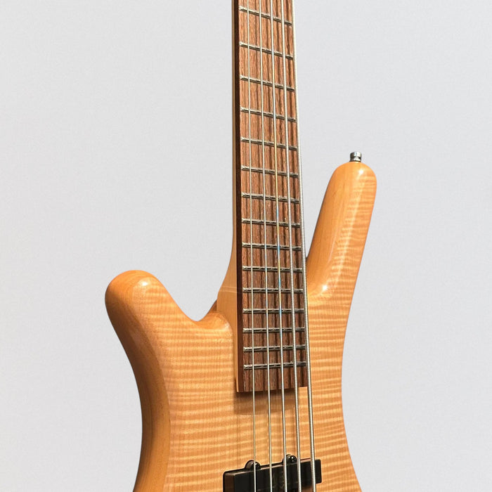 Warwick RockBass Corvette Premium 5 String Left Handed Electric Bass Guitar - Natural