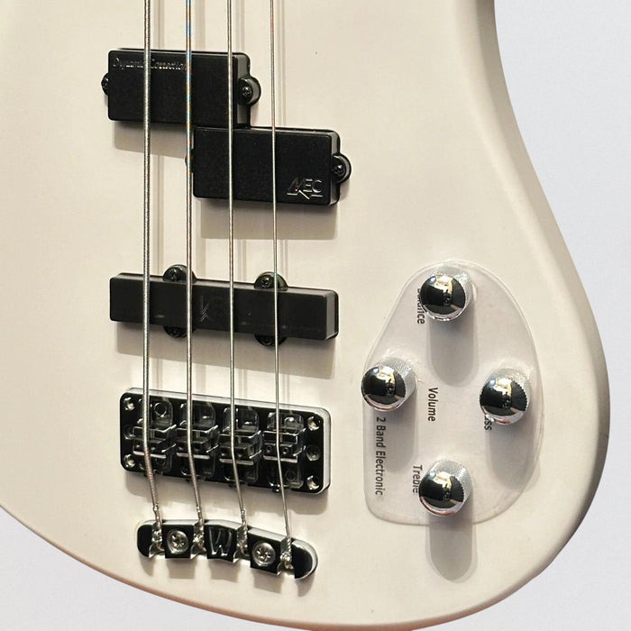 Warwick RockBass Streamer LX 4 String Electric Bass Guitar - White