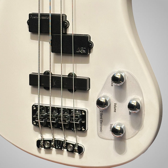 Warwick RockBass Streamer LX 4 String Electric Bass Guitar - White