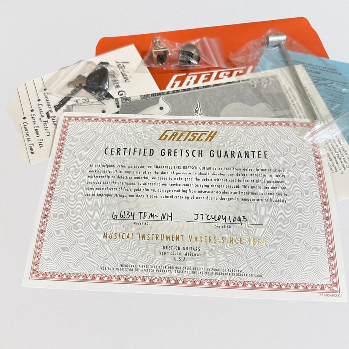 Gretsch G6134TFM-NH Nigel Hendroff Signature Penguin MIJ Electric Guitar - Amber Flame