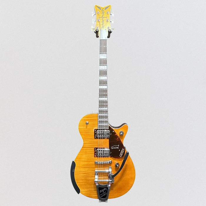 Gretsch G6134TFM-NH Nigel Hendroff Signature Penguin MIJ Electric Guitar - Amber Flame