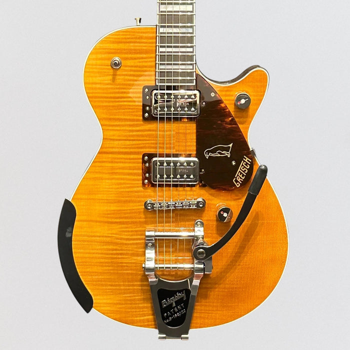 Gretsch G6134TFM-NH Nigel Hendroff Signature Penguin MIJ Electric Guitar - Amber Flame