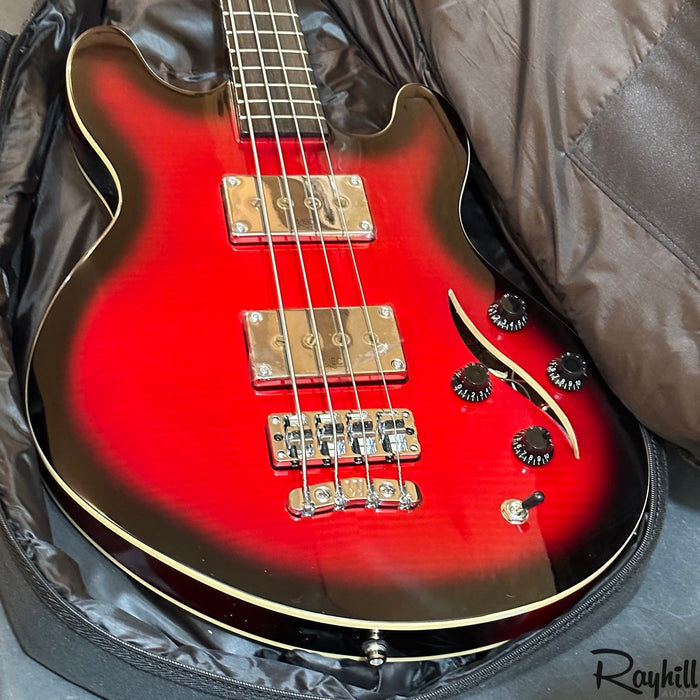 Warwick RockBass Artist Line SklarBass I 4 String Semi Hollow Burgundy Electric Bass Guitar