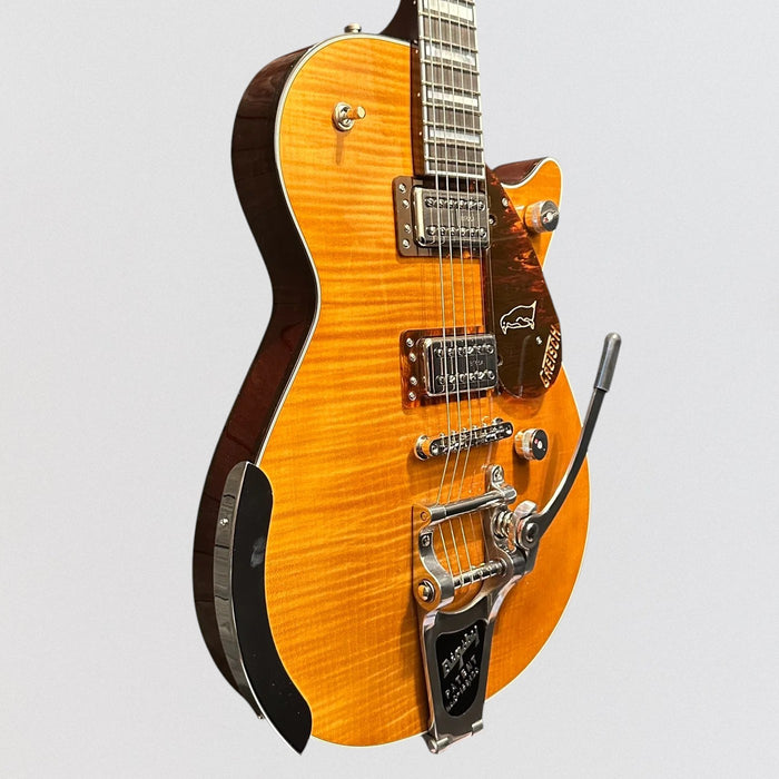 Gretsch G6134TFM-NH Nigel Hendroff Signature Penguin MIJ Electric Guitar - Amber Flame