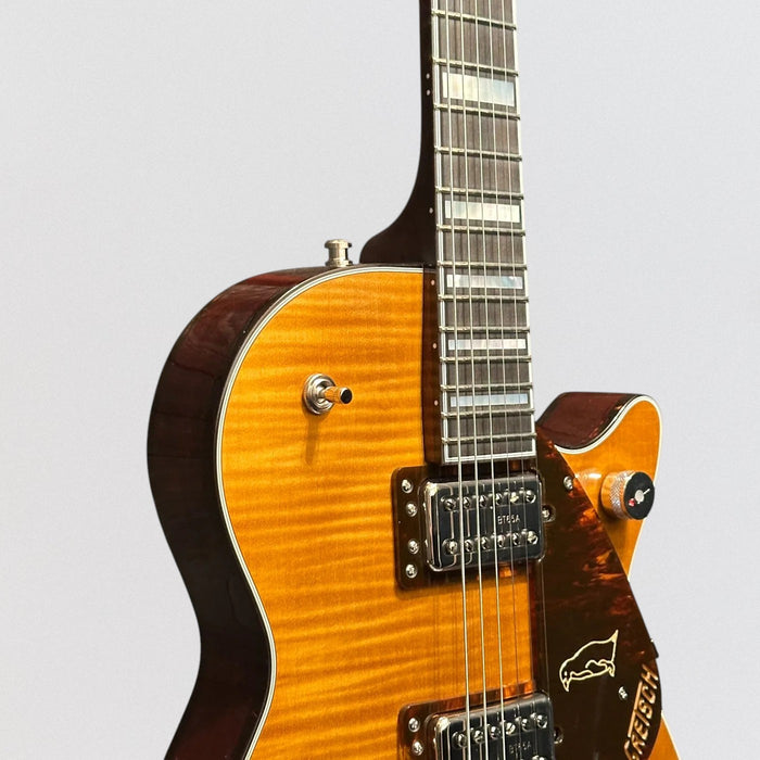 Gretsch G6134TFM-NH Nigel Hendroff Signature Penguin MIJ Electric Guitar - Amber Flame