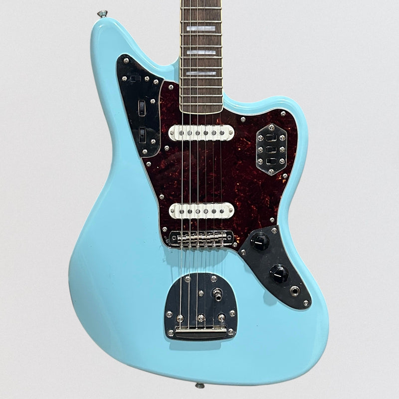 Fender Squier Classic Vibe '70s Jaguar FSR Limited-Edition Electric Guitar - Daphne Blue