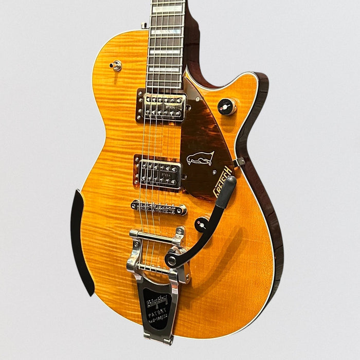 Gretsch G6134TFM-NH Nigel Hendroff Signature Penguin MIJ Electric Guitar - Amber Flame