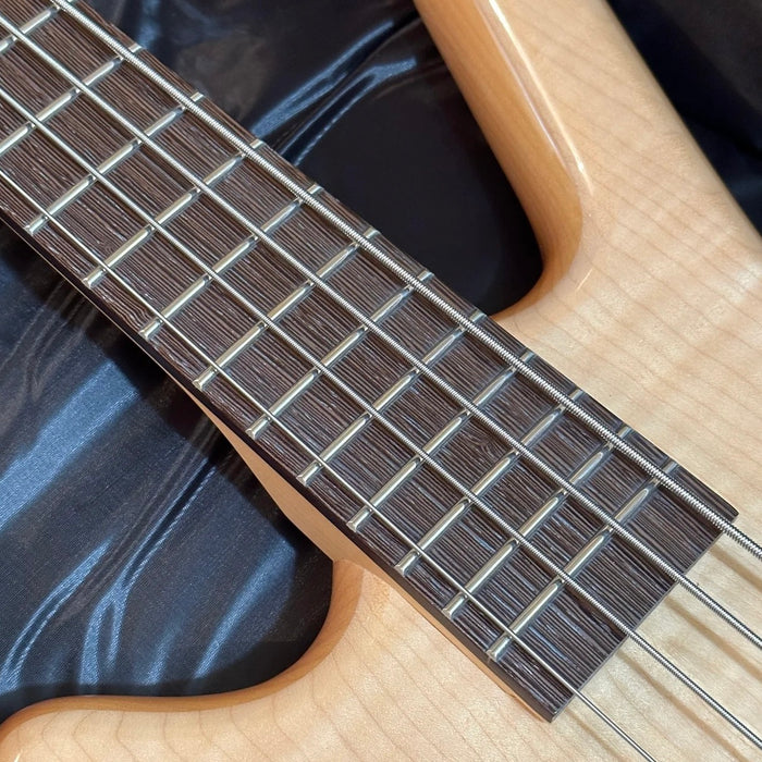 Warwick RockBass Corvette Premium 4-String Left Handed Electric Bass Guitar - Natural