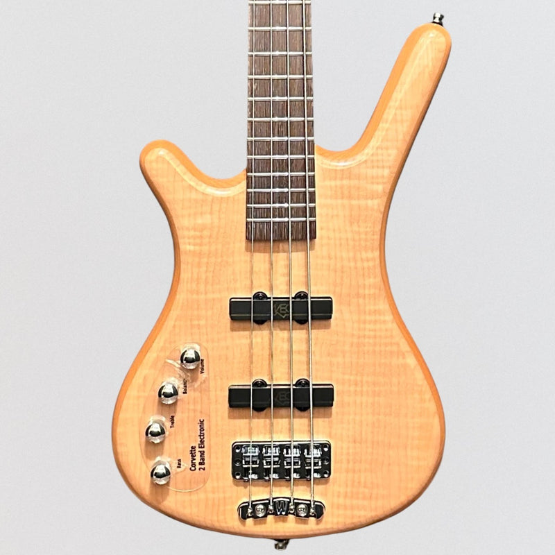Warwick RockBass Corvette Premium 4-String Left Handed Electric Bass Guitar - Natural