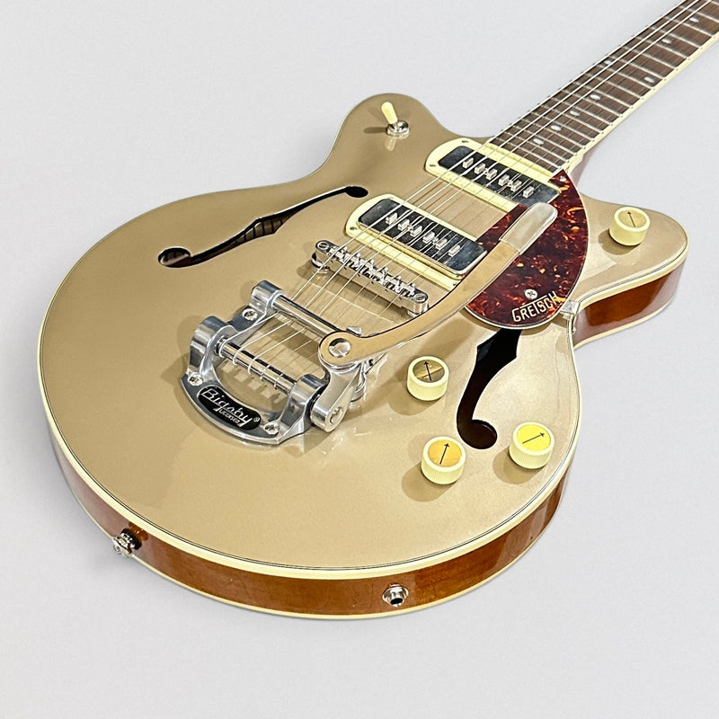 Gretsch G2655T-P90 Streamliner Center Block Jr. Double-Cut P90 with Bigsby Electric Guitar 2024 - Two-Tone Sahara Metallic and Vintage Mahogany Stain
