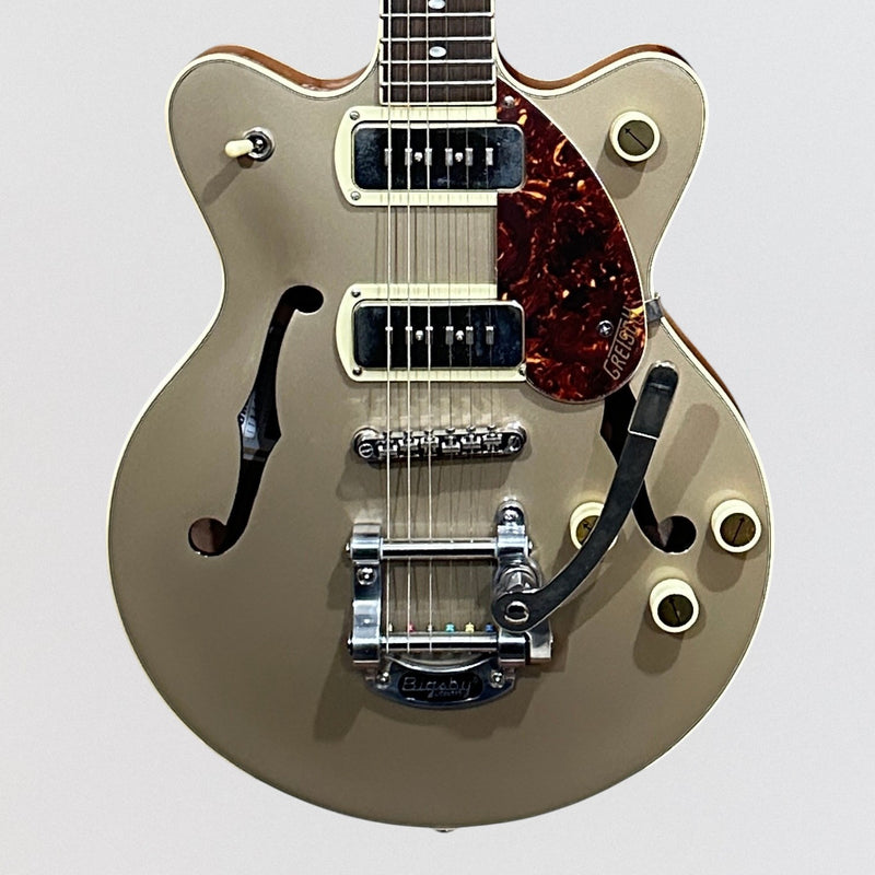 Gretsch G2655T-P90 Streamliner Center Block Jr. Double-Cut P90 with Bigsby Electric Guitar 2024 - Two-Tone Sahara Metallic and Vintage Mahogany Stain