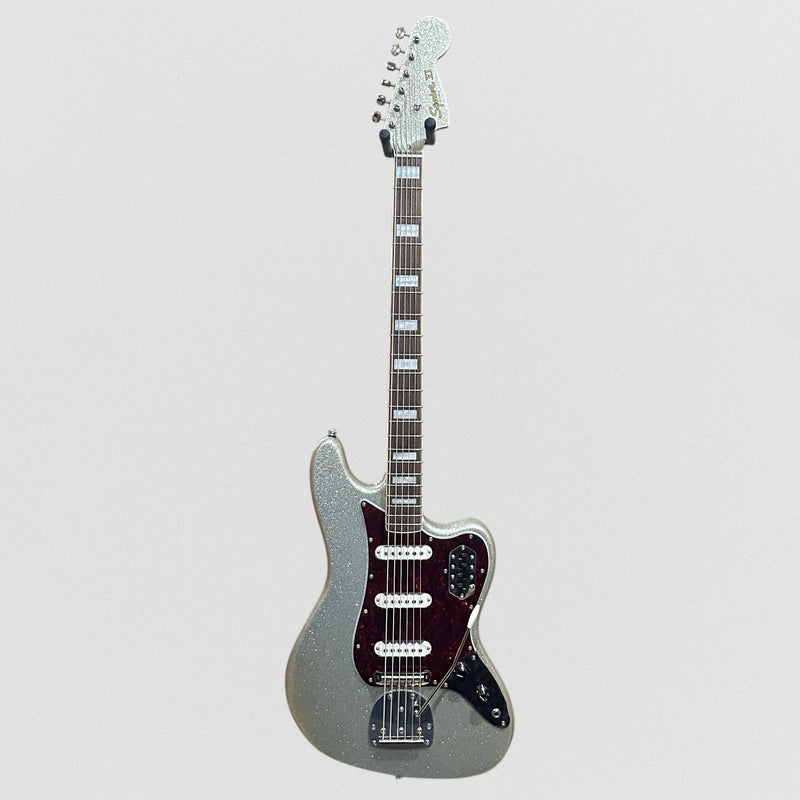 Fender Squier FSR Classic Vibe Bass VI 6 String Electric Bass Guitar - Silver Sparkle