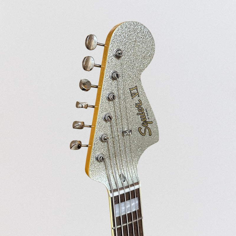 Fender Squier FSR Classic Vibe Bass VI 6 String Electric Bass Guitar - Silver Sparkle