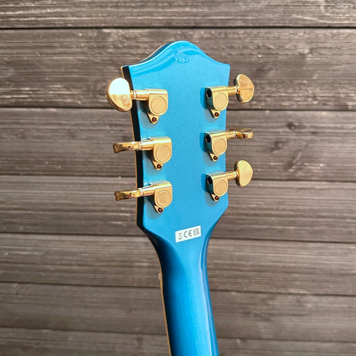 Gretsch G2410TG Streamliner Hollow Body Single-Cut with Bigsby Electric Guitar - Fairlane Blue