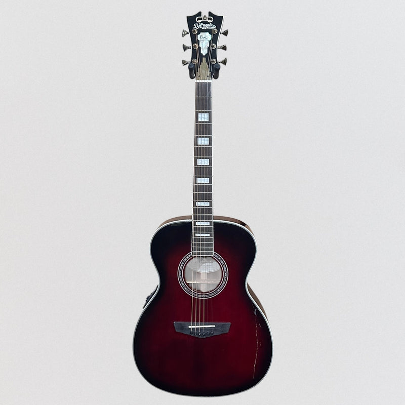 D'Angelico Premier Tammany Orchestra Acoustic-Electric Guitar - Trans Black Cherry Burst