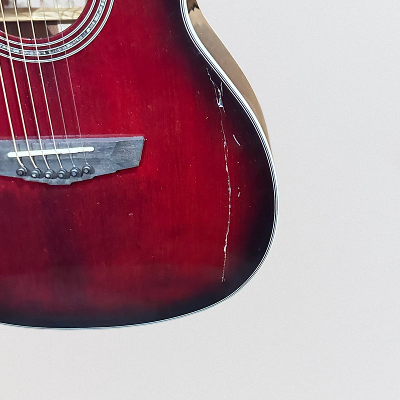 D'Angelico Premier Tammany Orchestra Acoustic-Electric Guitar - Trans Black Cherry Burst