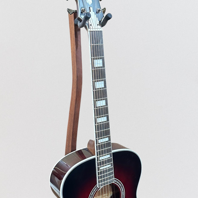 D'Angelico Premier Tammany Orchestra Acoustic-Electric Guitar - Trans Black Cherry Burst
